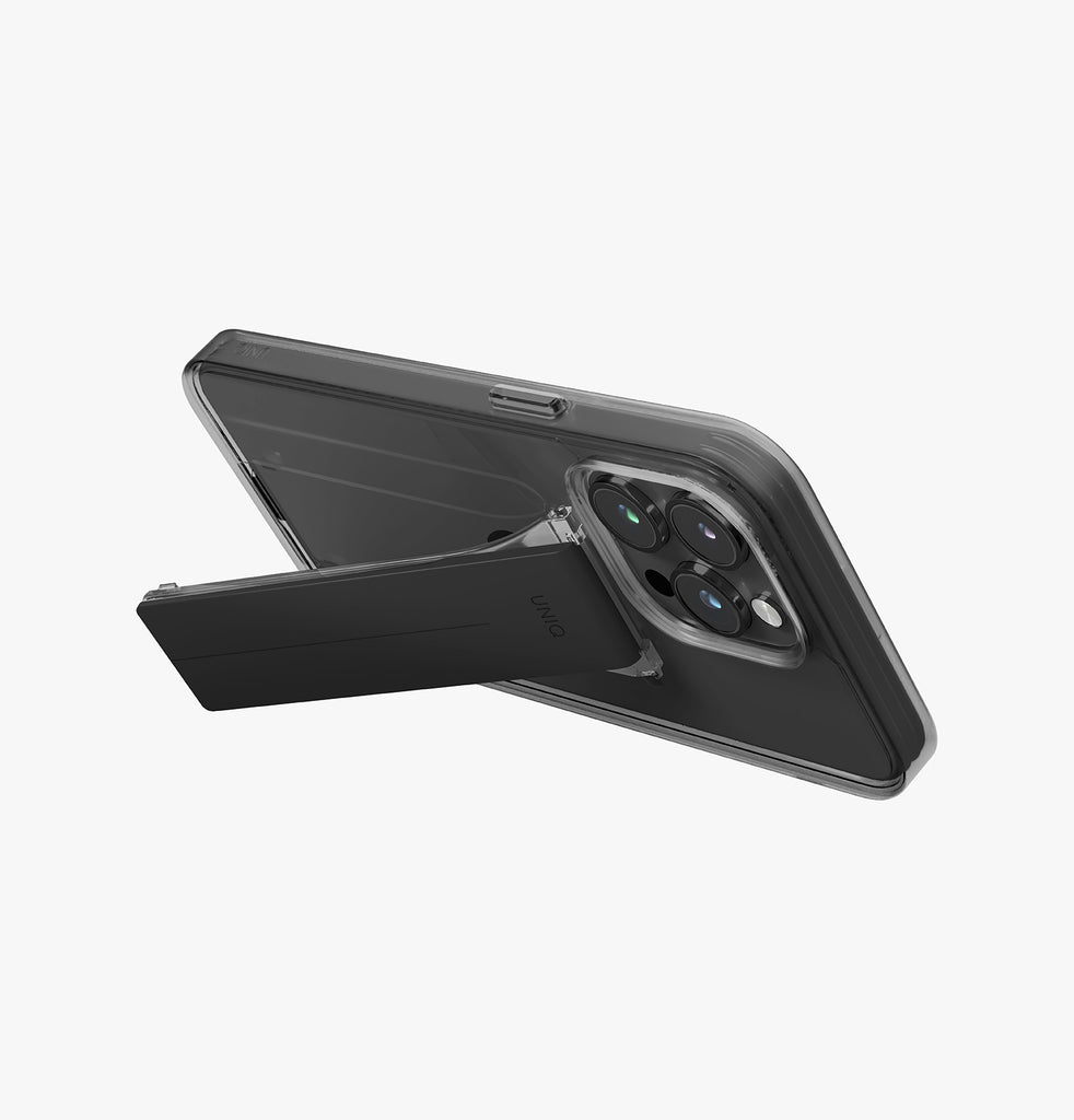 كڤر حماية Heldro Mount من Uniq لهاتف iPhone 15 Pro مع مسكة | دخاني كڤر حماية Heldro Mount من Uniq لهاتف iPhone 15 Pro مع مسكة | دخاني
